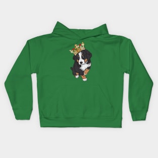 dog crown Bernese Kids Hoodie